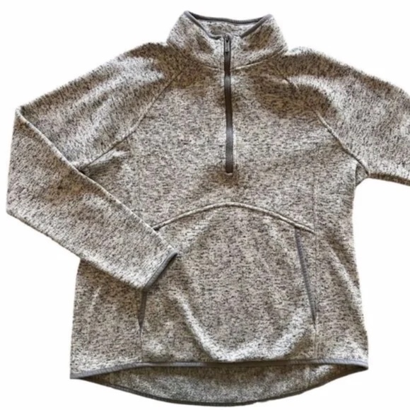 Kyodan 1/4 Zip Heather Grey Kangaroo Pocket Pullover - Picture 9 of 9